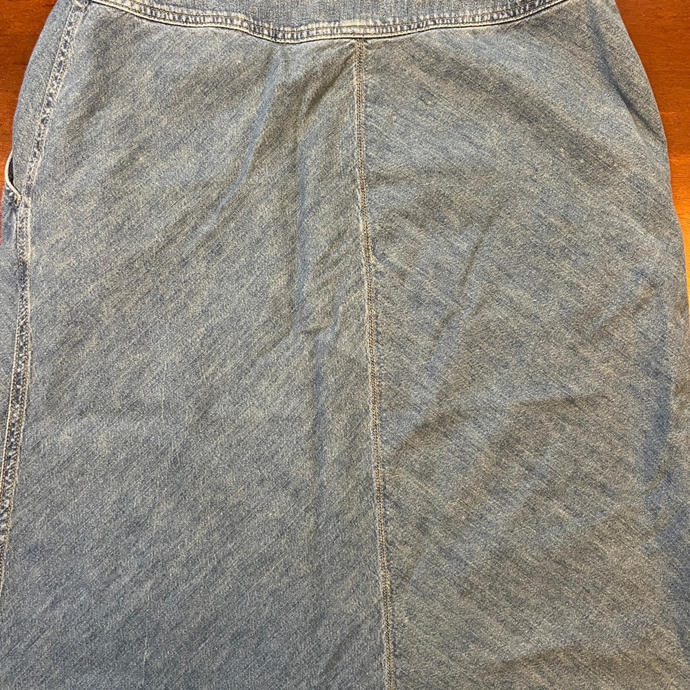 Lauren Jeans Co. Ralph Lauren Vintage Women Denim Fit/ Flare Jean Skirt Size 8 - Picture 4 of 6